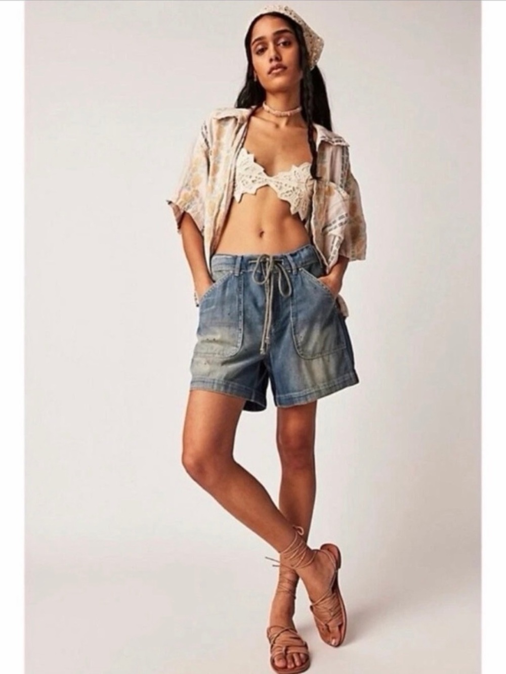 Free People We The Free Second Chances Pull-On Shorts - sz L